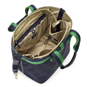 KateSpade Bag ケート　スペイド　バッグ 緑、紺のトートバッグ　アメリカ　限定のスタイル　ベビーバッグ、マザーズバッグの中身の写真輸入